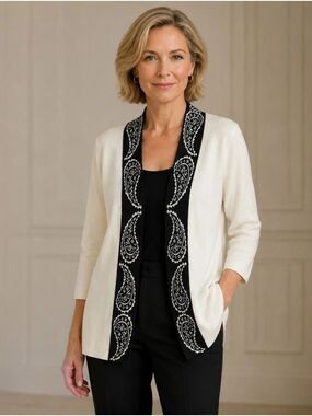 Mercer Street Studios/Macy's Open Front Cardigan Size Medium